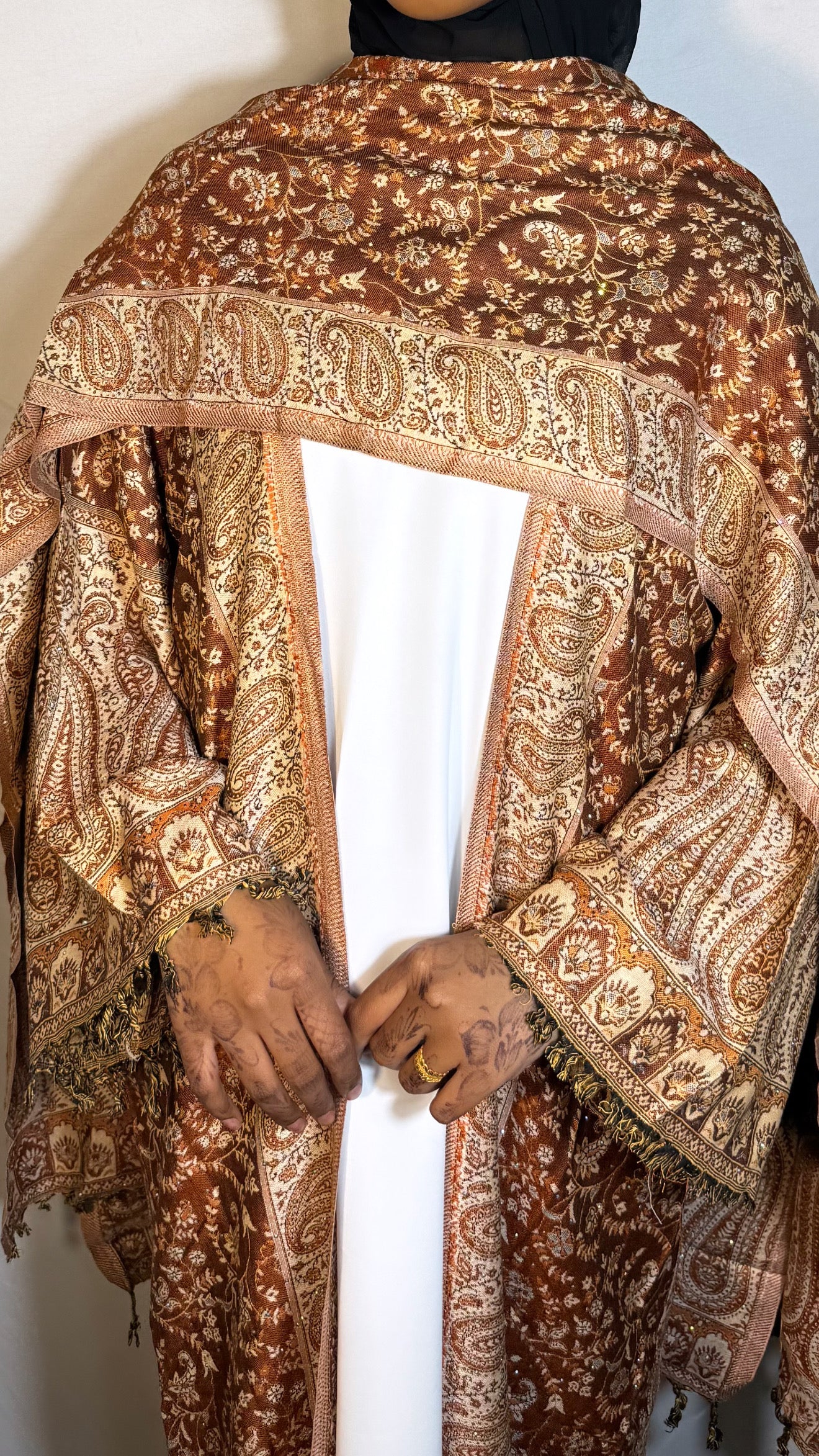 Brown pashmina
