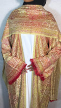 Red-pashmina abaya