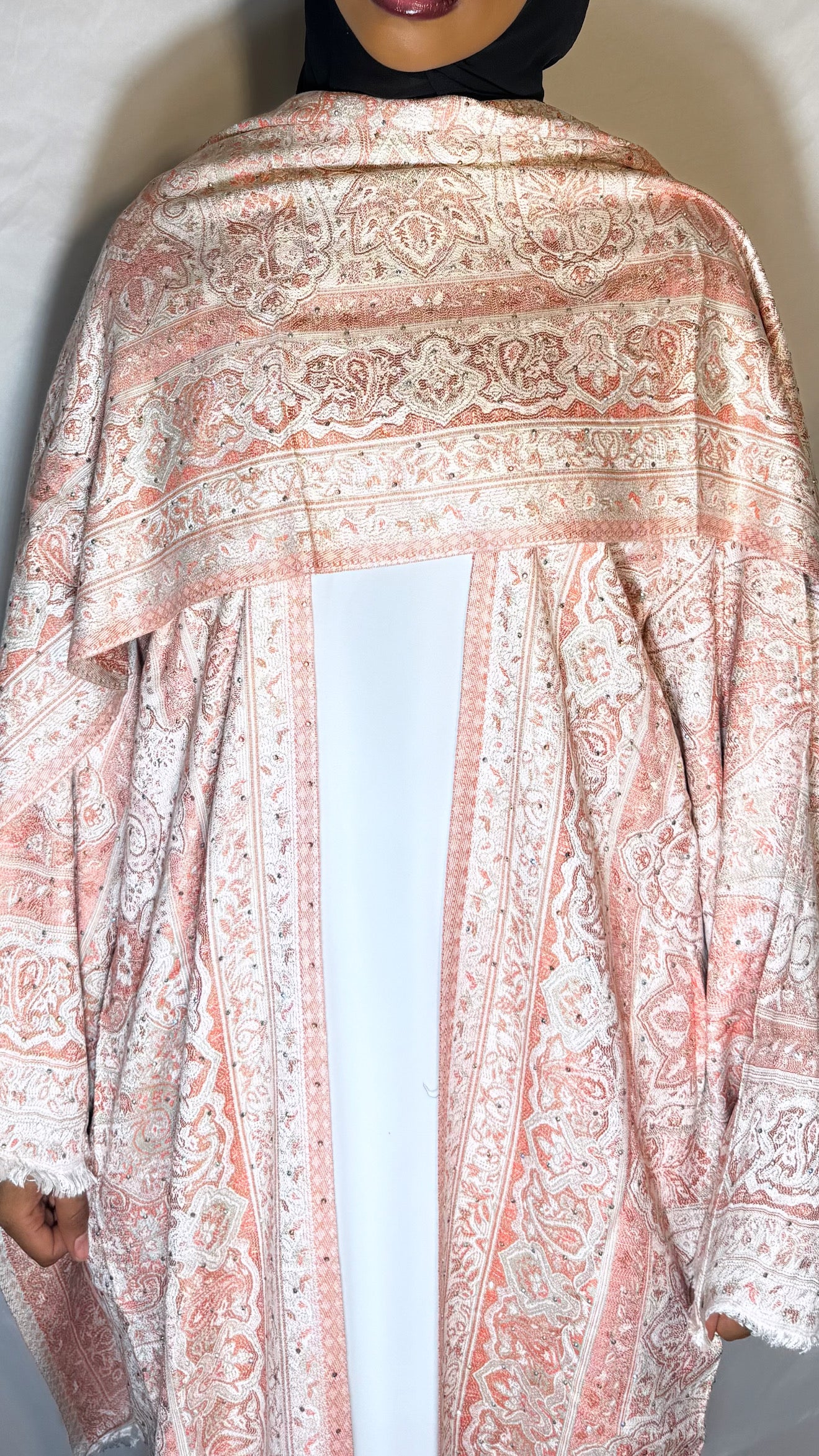 Peach -pashmina